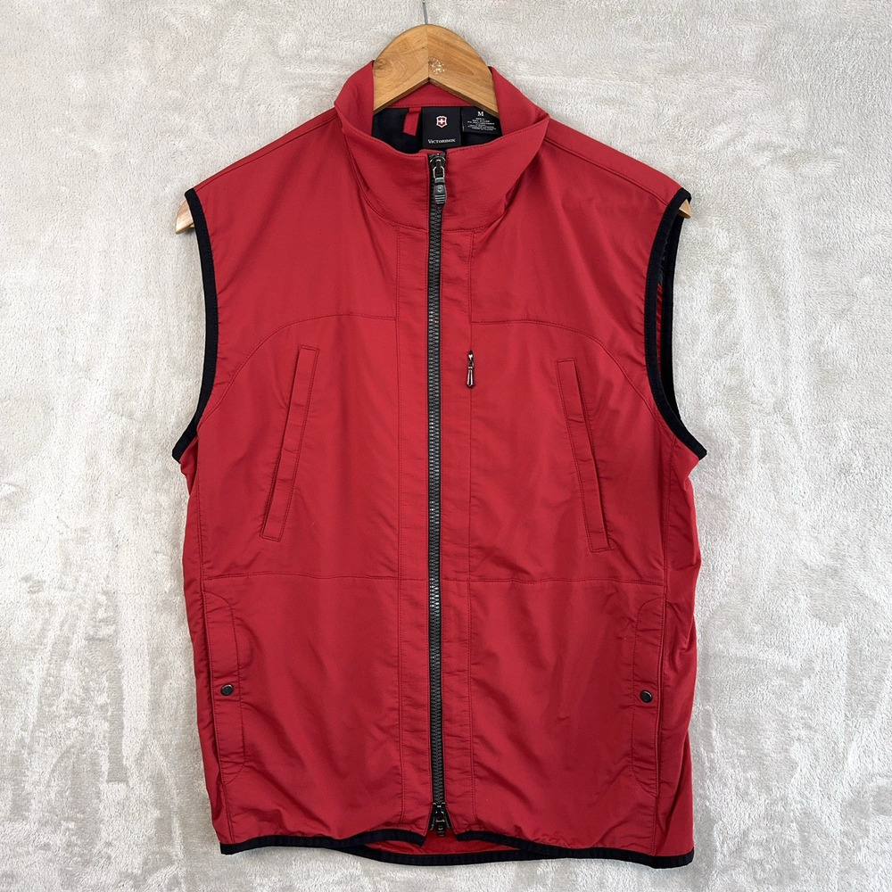 Victorinox Pertex Equilibrium Stretch Red Travel Vest Men's Medium Gorpcore